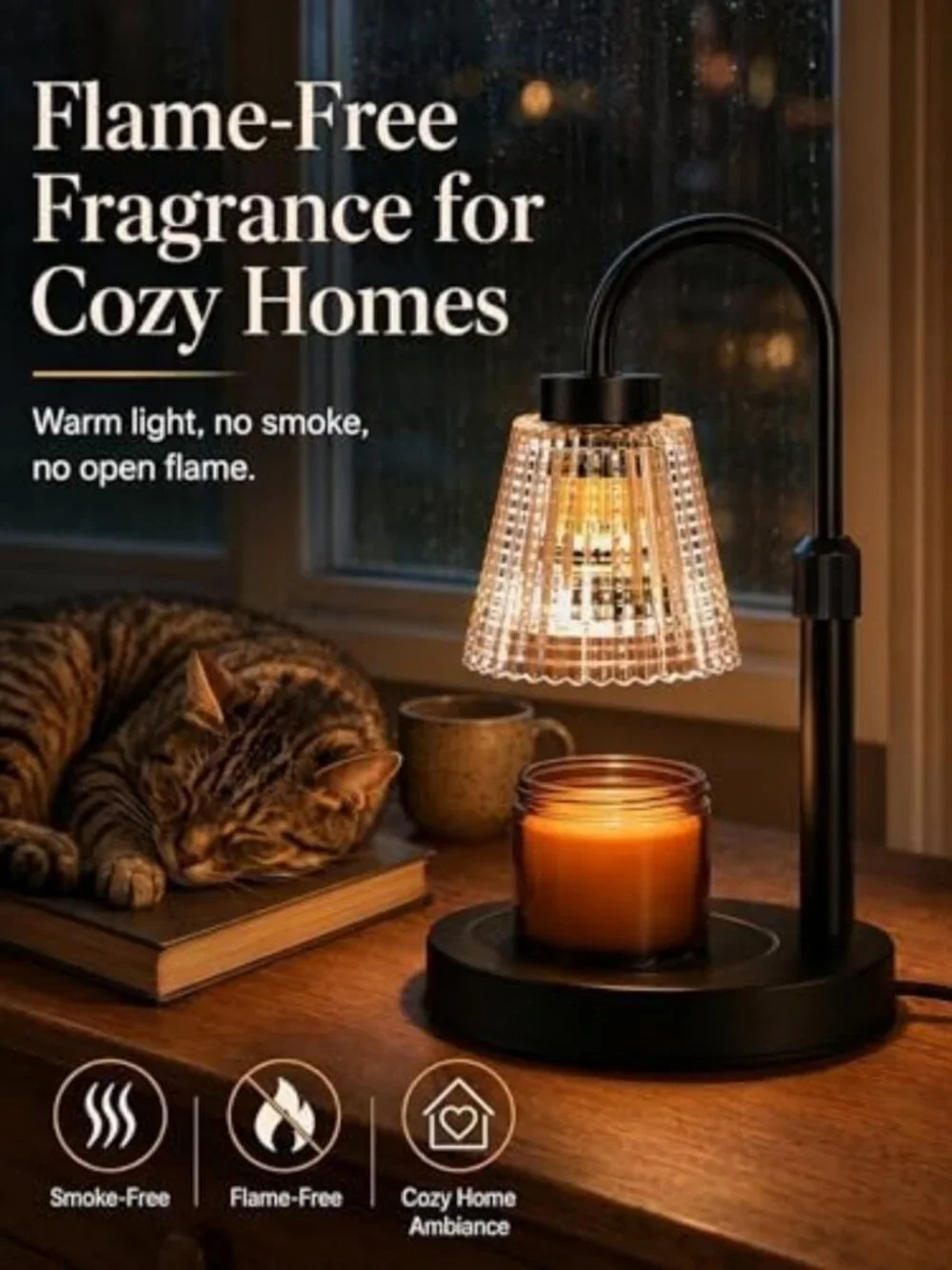Stylish Candle Warmer Lamp with Timer & Dimmer - Perfect Birthday Gift for Her